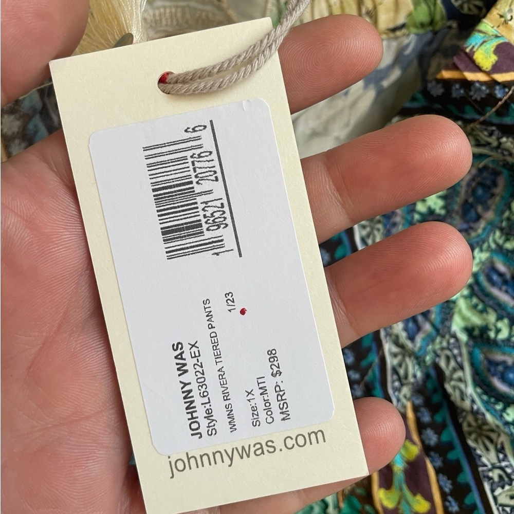JOHNNY WAS Rivera Tiered Pants New With Tags - Picture 7 of 14